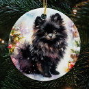Search for black pomeranian christmas tree decorations Dog