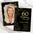 Search for floral 60th birthday invitations Elegant