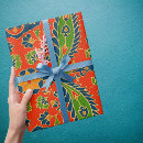 Search for floral print wrapping paper Vintage