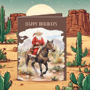 Search for western seasonal cards Santa