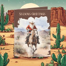 Search for western christmas cards Santa