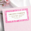 Search for blank gold return address labels For her