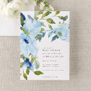 Search for blue flowers baby boy shower invitations Floral