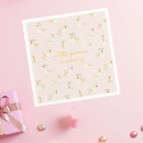 Search for princess napkins Gold glitter