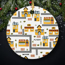 Search for yellow and grey christmas tree decorations For kids