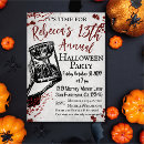 Search for creepy halloween invitations Red and black