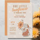 Search for sunflower birthday invitations Our little sunflower