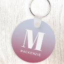 Search for pink key rings initial