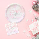 Search for pink snowflake plates Glitter