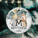 Search for woodland animals baby christmas tree decorations For kids