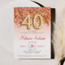 Search for burgundy and gold birthday invitations Glitter