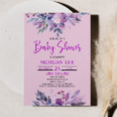 Search for violet baby shower invitations Lavender