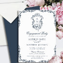 Search for navy blue engagement party invitations Script