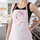 Search for monogrammed women aprons Mother
