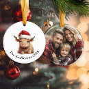 Search for highland cattle christmas tree decorations Rustic