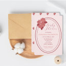Search for garden baby shower invitations Pink