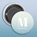 Search for monogram initial magnets Typography