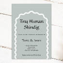 Search for tiny human shindig baby shower invitations Simple
