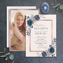 Search for navy blue rose gold Watercolor
