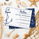 Search for navy blue and white baby shower invitations Anchor