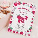Search for strawberries birthday invitations Berry sweet birthday