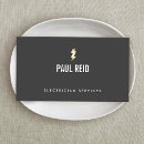 Search for lightning bolt business cards Contractor