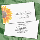 Search for sunflower business cards Yellow