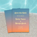 Search for orange blue save the dates Modern