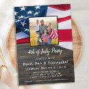Search for family and friends party invitations Red white and blue