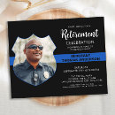 Search for thin blue line invitations Police retirement party