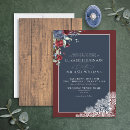 Search for burgundy and navy blue wedding invitations For her