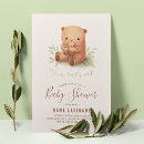 Search for neutral teddy bear baby shower invitations Watercolor