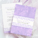 Search for lilac lace wedding invitations Floral