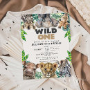 Search for wild animals birthday invitations Party
