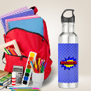 Search for superhero water bottles Blue