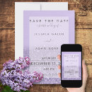 Search for lavender save the dates Purple