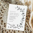 Search for vine wedding invitations Black and white