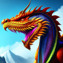 Search for dragon head Colourful