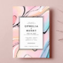 Search for marble wedding invitations Modern