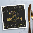 Search for 60th napkins Script typography
