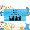 Search for happy chanukah return address labels Candles
