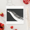 Search for piano paper napkins keys