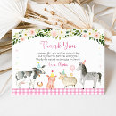Search for farm thank you cards Calling all party animals