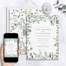 Search for watercolor eucalyptus wedding invitations Sage green