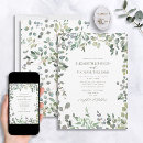 Search for watercolor eucalyptus wedding invitations Sage green