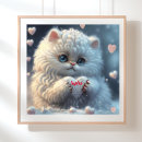 Search for white heart posters Illustration