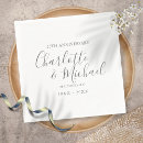 Search for 25th anniversary napkins Vow renewal