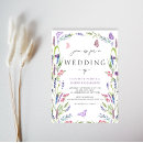 Search for lavender flower wedding invitations Greenery