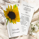 Search for sunflower wedding programmes Fall