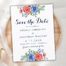 Search for patriotic save the dates Red white blue